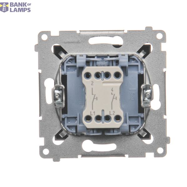 IP44 socket outlet with Schuko earthing, shutters and frame seal - transparent flap, (module), 16A, 250V, Screw, Gold matt, metalic image 1