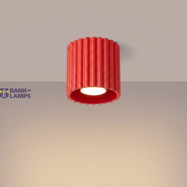 Ceiling lamp AURA 1 red GU10 image 8