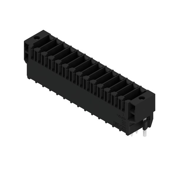 PCB plug-in connector, male header, Solder flange, THT/THR solder connection, 3.50 mm, Number of poles: 14, 180°, Solder pin length (l): 3.5 mm, tinned, black, Box image 4