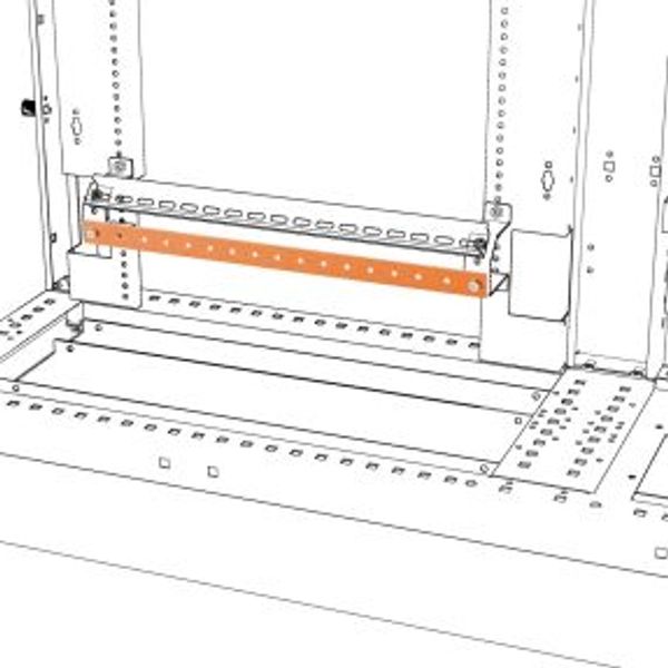 EARTH BUSBARS 60x5x1750 QDX1600H image 1