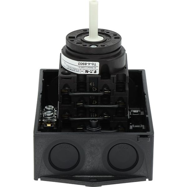 T0-4-8902/I1 Changeoverswitches, T0, 20 A, surface mounting, 4 contact unit(s), Contacts: 8, 60 °, maintained, With 0 (Off) position, Netz-0-Notstrom, Design numbe image 6