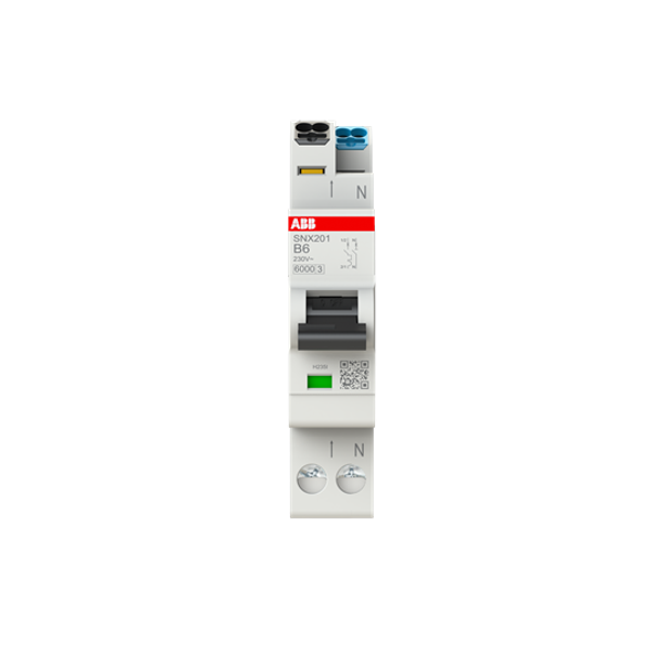 SNX201-B6 Circuit breaker - 1+NP - B - 6 A image 1