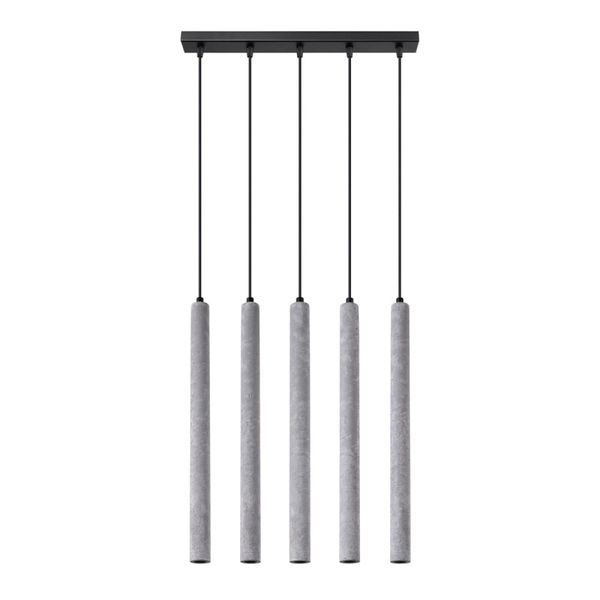 HANGING LAMP PASTELO 5L CONCRETE G9 5X8W IP20 image 1