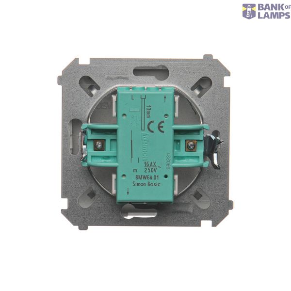 Bell Button, (module), 10AX, quick connection, anthracite, metalic image 1