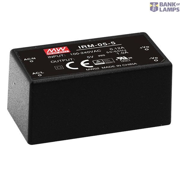 IRM-05-12 Switching power supply, module, 5W, 12V, 0.42A, MEAN WELL image 1