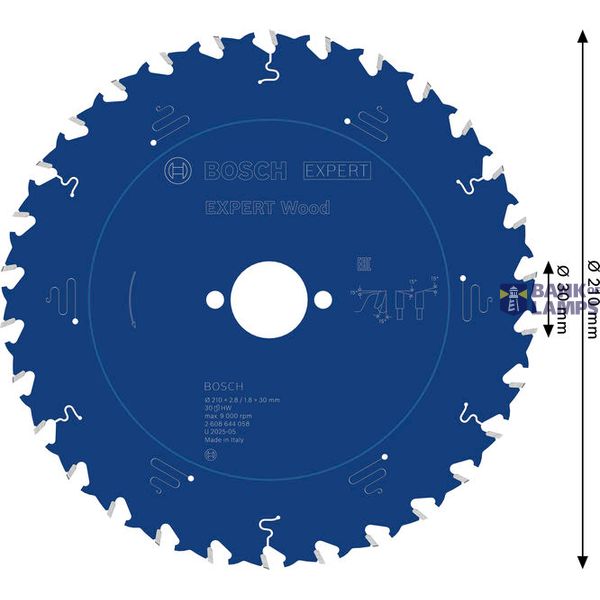 Circular saw blade Expert for Wood 210 x 30 x 2,8 mm, 30 image 3