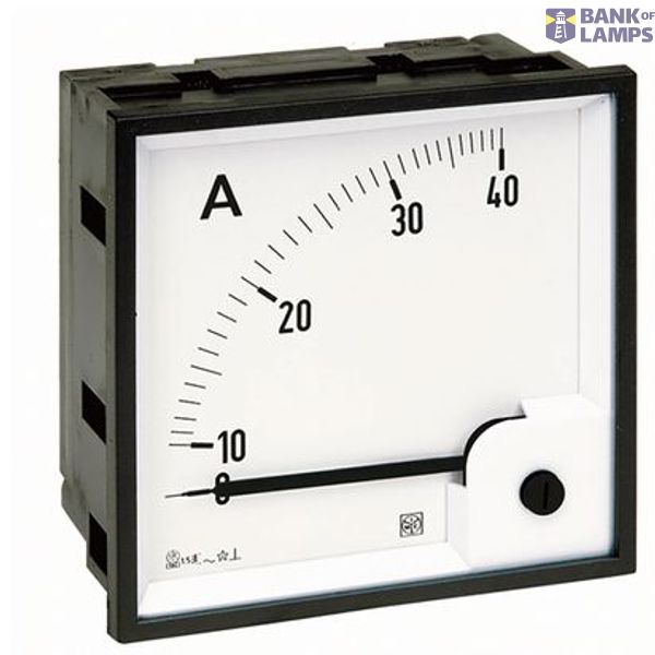 RQ48E - Ammeter AC (thermal-magnetic) - Dimension: 48x48mm - Connection: by CT - Current: 60/5A - Scale: 0÷In image 1