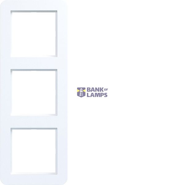 Triple cover frame, C.1, matte light white image 1