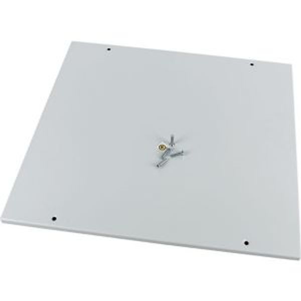 XME2412C Front cover, +mounting kit, vertical, empty, HxW=600x1200mm, grey image 4