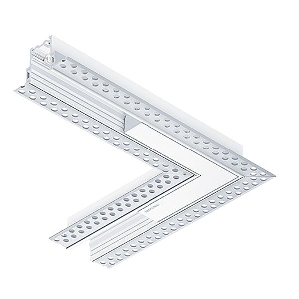 SUP2 TRACK U TL ELEC CON-H 48V 90° WH - Angle connector 90° (electric) image 1