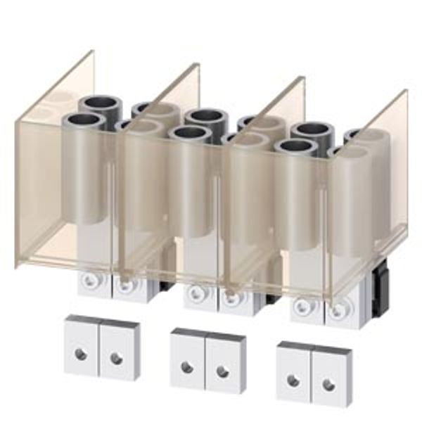 Cable lug connection 3-pole 12 cable lugs 500 kcmil for 3VA57/67, 3-pole image 1