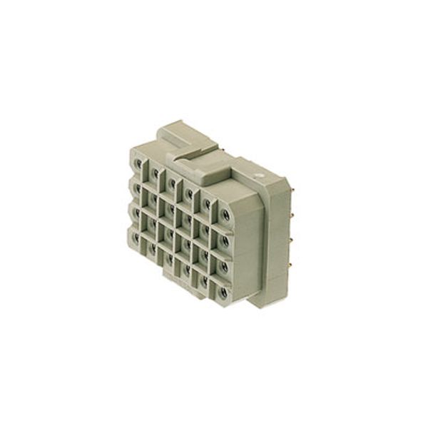 PCB plug-in connector, female header, closed side, THT solder connection, 5.00 mm, Number of poles: 6, 180°, Solder pin length (l): 3.2 mm, tinned, Pebble grey, Box image 2
