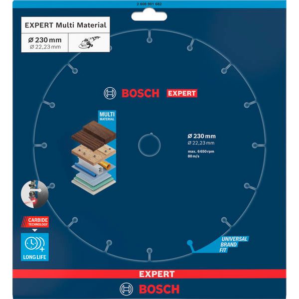EXPERT Carbide Multi Wheel Cutting Disc 230 mm, 22.23 mm image 2