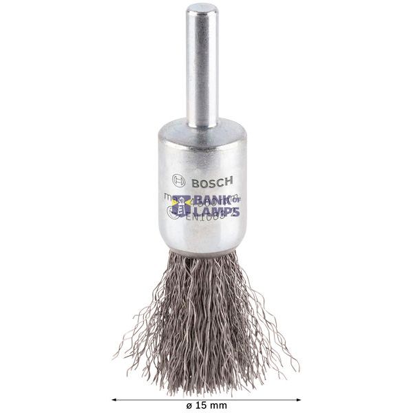 End Brush Crimped 15x0.2 mm Steel image 3