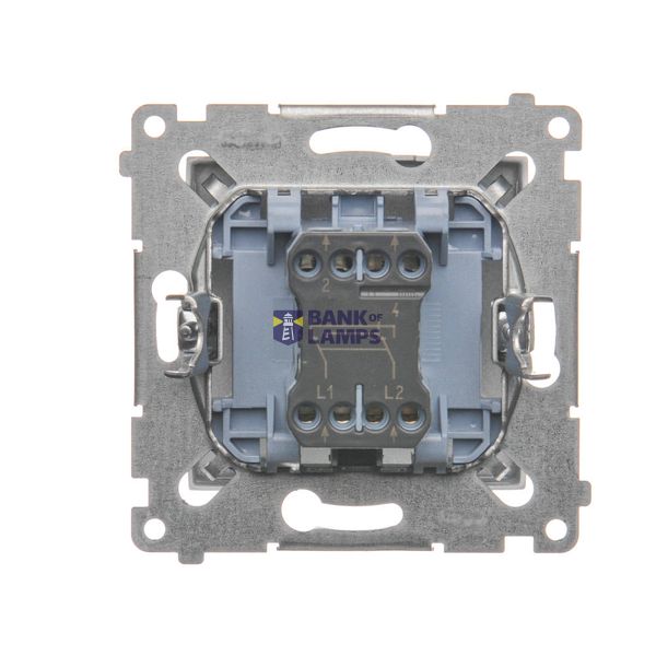 5 gang frame for plasterboard box, white image 1