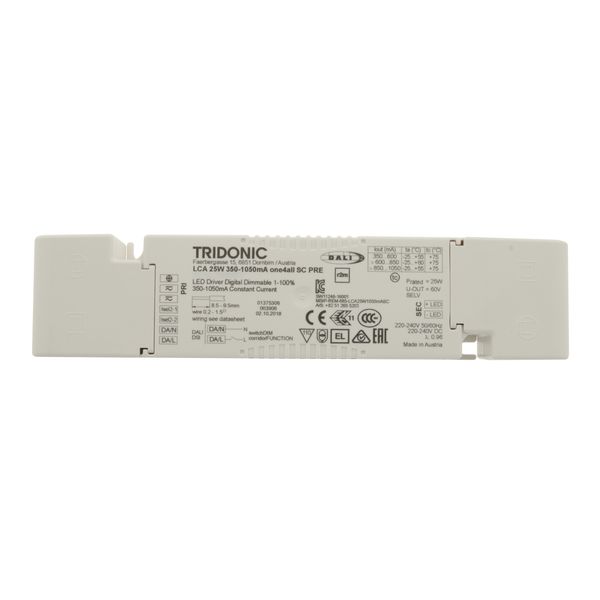 LED TD-Power Suppy 25W/350-1050mA SC Dali&Switch Dim CC IP20 image 1