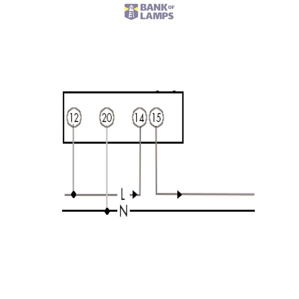 Modular ammeter, 20A-AC, direct, digital image 3