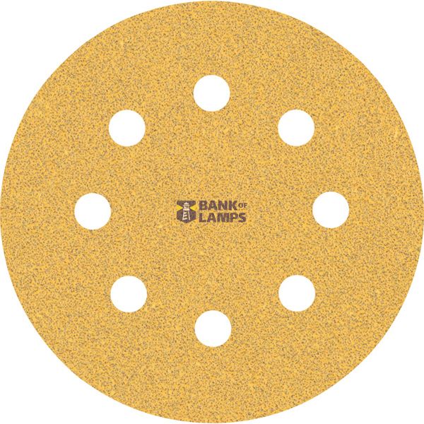 EXPERT C47 Sandpaper with 8 holes for Random Orbital Sanders 115 mm, G 6 5-pc image 1