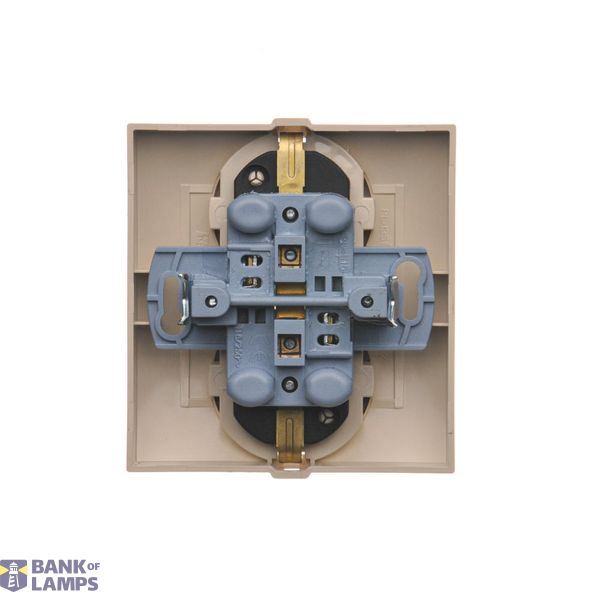 Single button with light indicator box for switches and push buttons, Bronze matt, metalic image 1