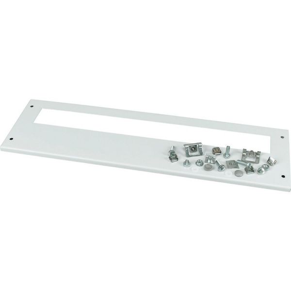 XMMC0604C Front cover, +mounting kit, for FAZ, vertical, HxW=150x425mm, grey image 6