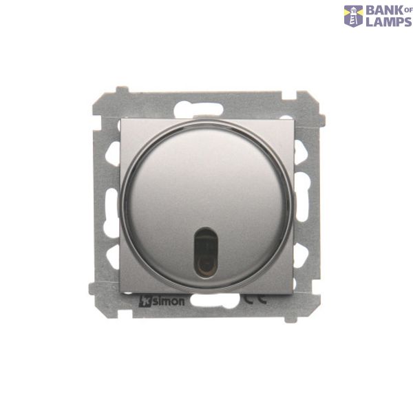Remote controlled and push dimmer, Silver matt, metalic image 1