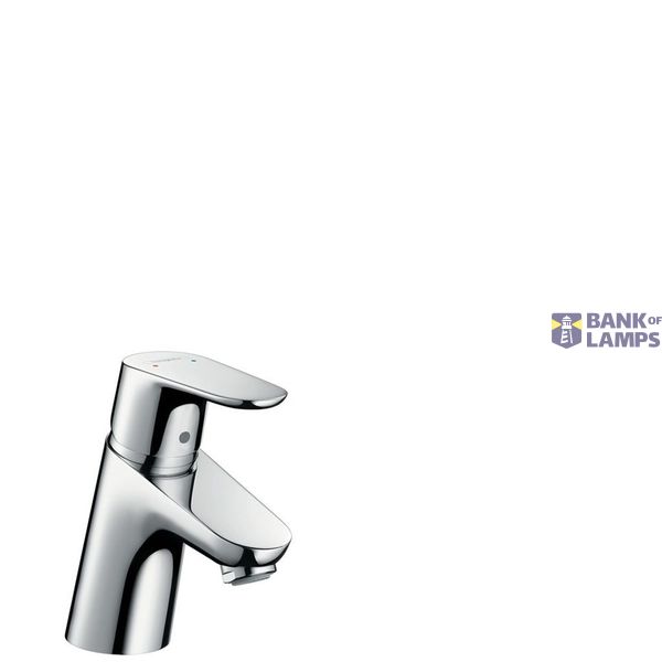 Focus 70 basin mixer without pop-up, chrome image 1