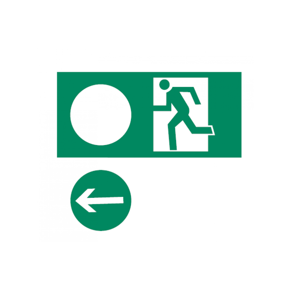 Pictogram evacuation exit universal, 100X300 image 1