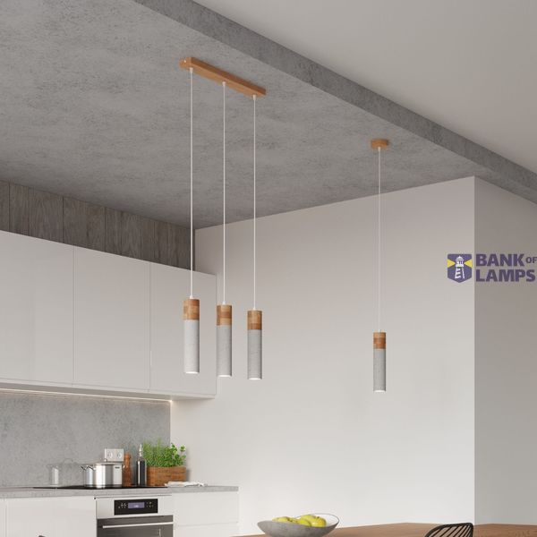 HANGING LAMP ZANE 1 GREY GU10 1X40W IP20 image 8