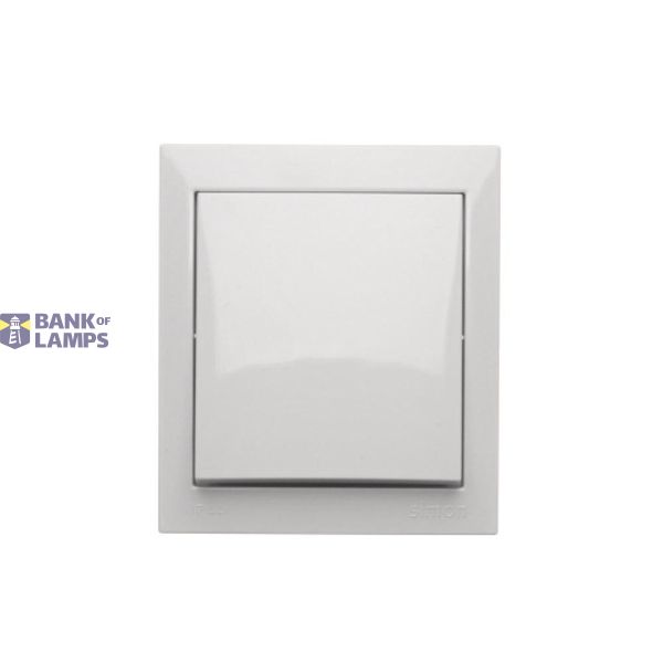 Splash-proof single switch, 10AX, white image 1