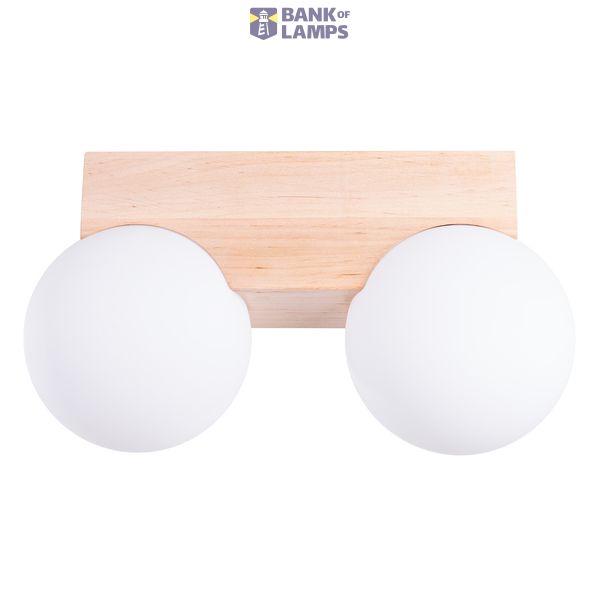 Ceiling lamp BULBO 2 natural wood image 2