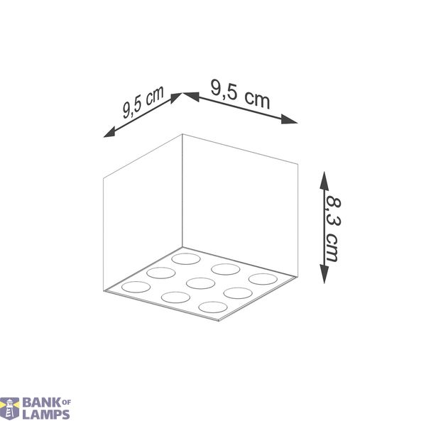 OZZY CEILING LAMP BLACK 4000K LED 9X16W IP20 image 3