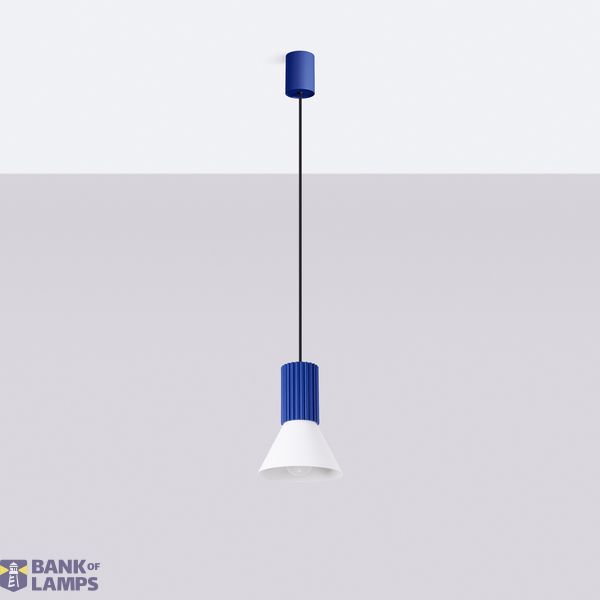 Pendant lamp ESTRIA 1 white/ultramarine image 11