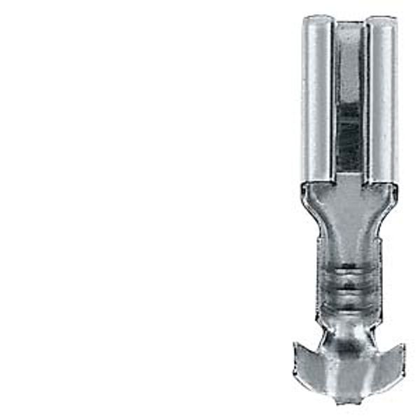 Push-on contact for flat connector, 2.8x0.8 mm, cross-section 0.5-1.5 mm2 image 1