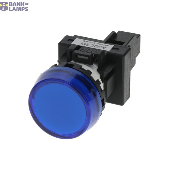 Indicator M22N flat etched, CAP COLOR BLUE, LED BLUE, LED VOLTAGE 24 VDC A2260128E image 1
