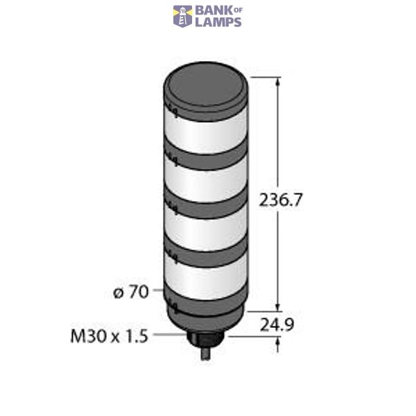 LED Signal Light Modular Signal Tower   TL70BGYRCQP image 1