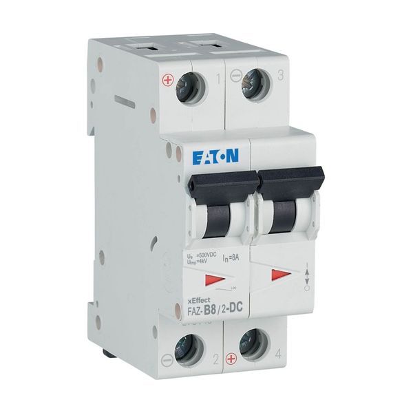 Miniature circuit breaker (MCB), 8 A, 2p, characteristic: B, DC image 10
