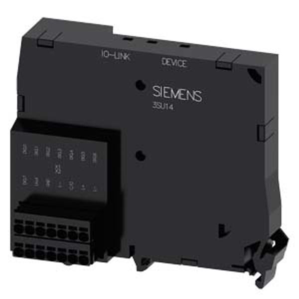 Electronic module for IO-Link, black, 8 inputs/outputs, freely programmable image 1