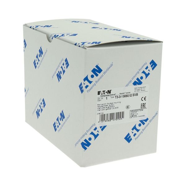 T3-3-15680/I2/SVB Main switch, T3, 32 A, surface mounting, 3 contact unit(s), 3 pole + N, 1 N/O, 1 N/C, Emergency switching off function, With red rotary handle and yel image 35