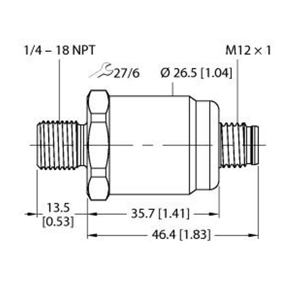 Pressure Transmitter With Current Output (2-Wire)   PT5PSIG-1503-I2-H1143/D840 image 1