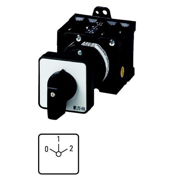 T3-3-8451/Z Changeoverswitches, T3, 32 A, rear mounting, 3 contact unit(s), Contacts: 6, 60 °, maintained, With 0 (Off) position, 0-1-2, Design number 8451 image 1