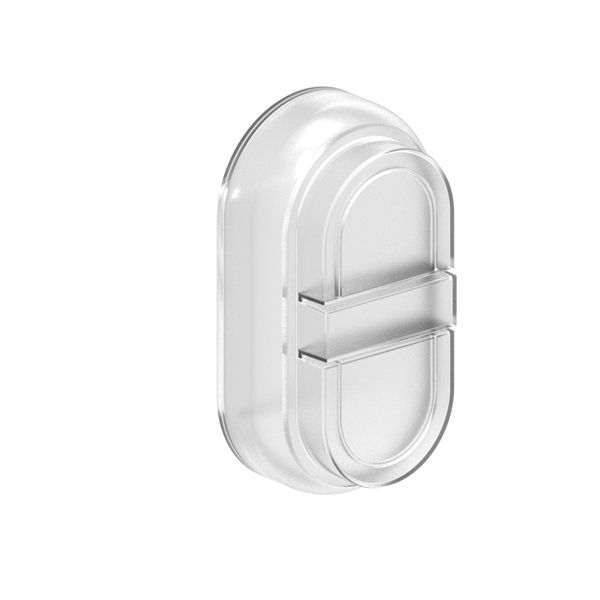 Rubber boot for double and triple-touch buttons, transparent image 1