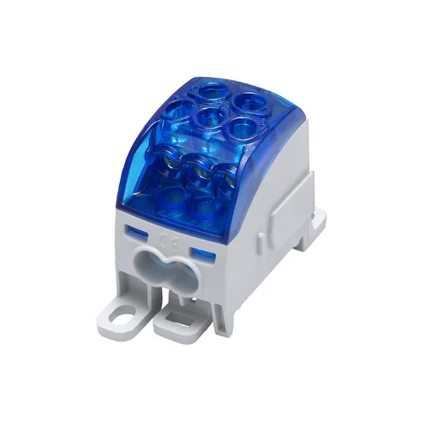 SUB 160 Universal distribution block Al/Cu 82040 SIMBLOCK blue image 2