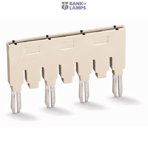 Ready-made push-in type jumper bar;insulated;3-way (1-3-5);light gray image 3