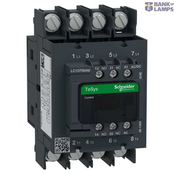 TeSysCTR4P80A AC3 NO+NC48-130V ACDC LUGS image 1
