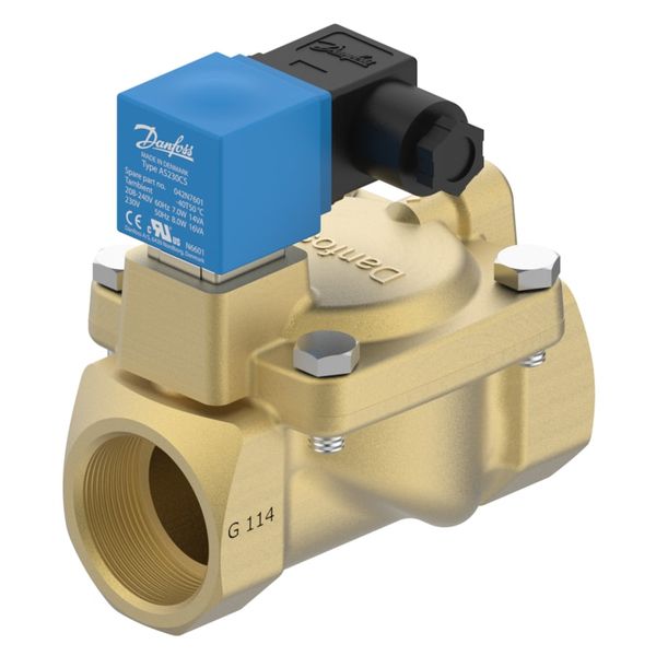 Solenoid valve, EV220S, Function: NC, G, 1 1/4, 15 m³/h, EPDM image 1