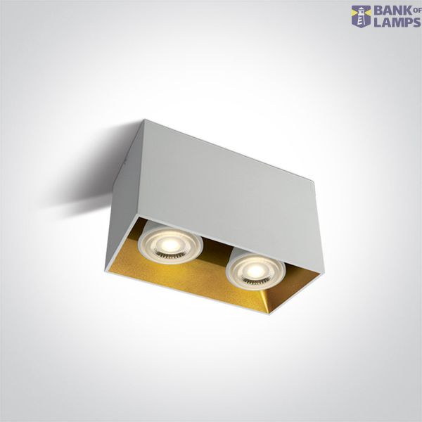 WHITE GU10 2x10W 100-240V image 1