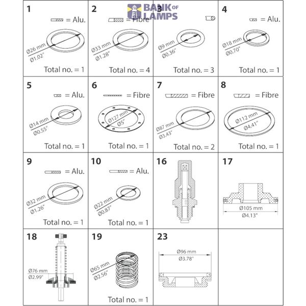 PMLX 65 Overhaul kit image 1