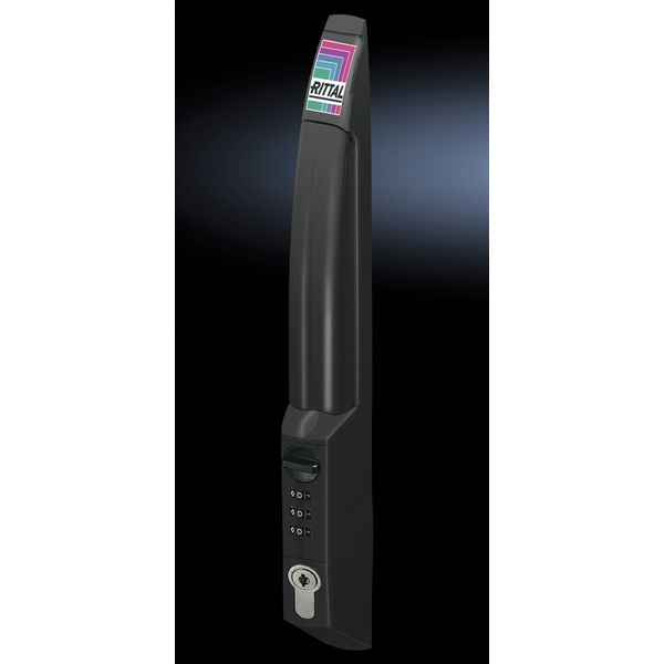 DK Comfort handle, with code, For TS, TS IT, SE, RAL 9005 image 2