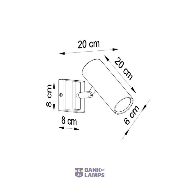 WALL LAMP DIREZIONE BLACK GU10 1X40W IP20 image 4