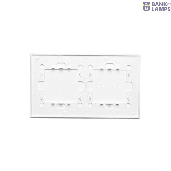 Double computer socket RJ45 cat. 6 with anti-dust cover, (module), black matt image 2